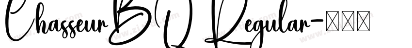 ChasseurBQ Regular字体转换 ChasseurBQ Regular字体转换